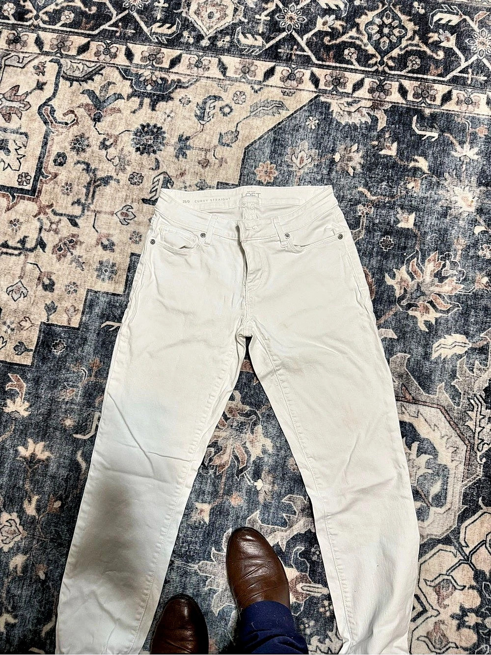 LOFT Curvy Straight Leg Jeans Waist 25/0